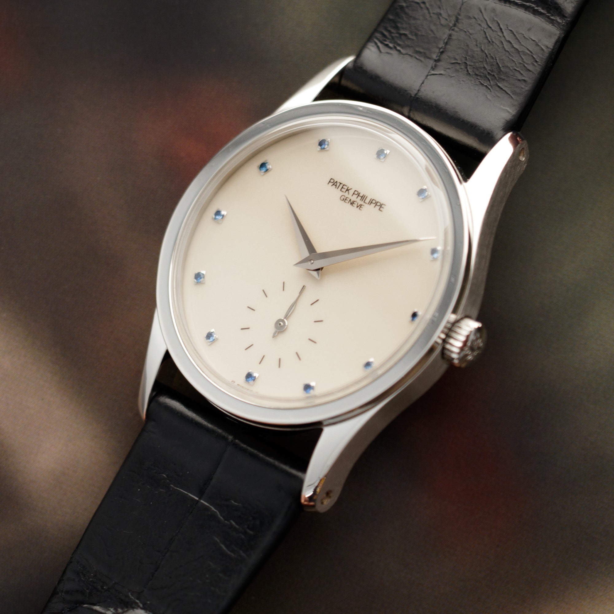 Patek Philippe - Patek Philippe Platinum Calatrava Sapphire Dial Watch Ref. 3796 - The Keystone Watches
