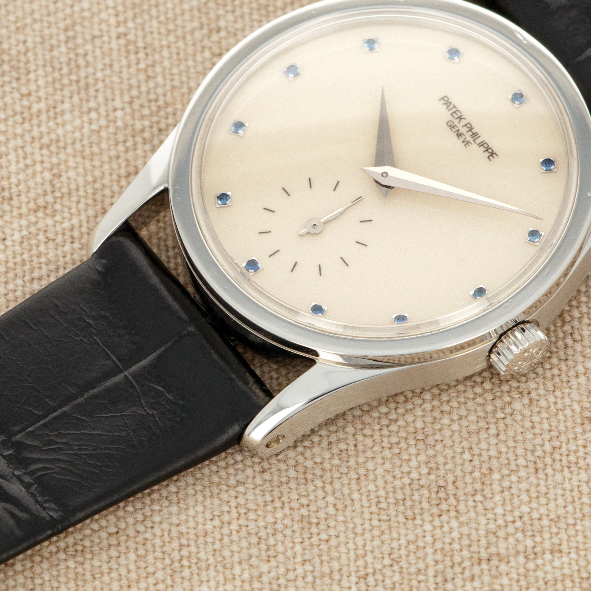Patek Philippe - Patek Philippe Platinum Calatrava Sapphire Dial Watch Ref. 3796 - The Keystone Watches