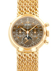 Patek Philippe - Patek Philippe Rose Gold Perpetual Calendar Watch Ref. 3970 with Rare Brown, Breguet Numeral Dial - The Keystone Watches