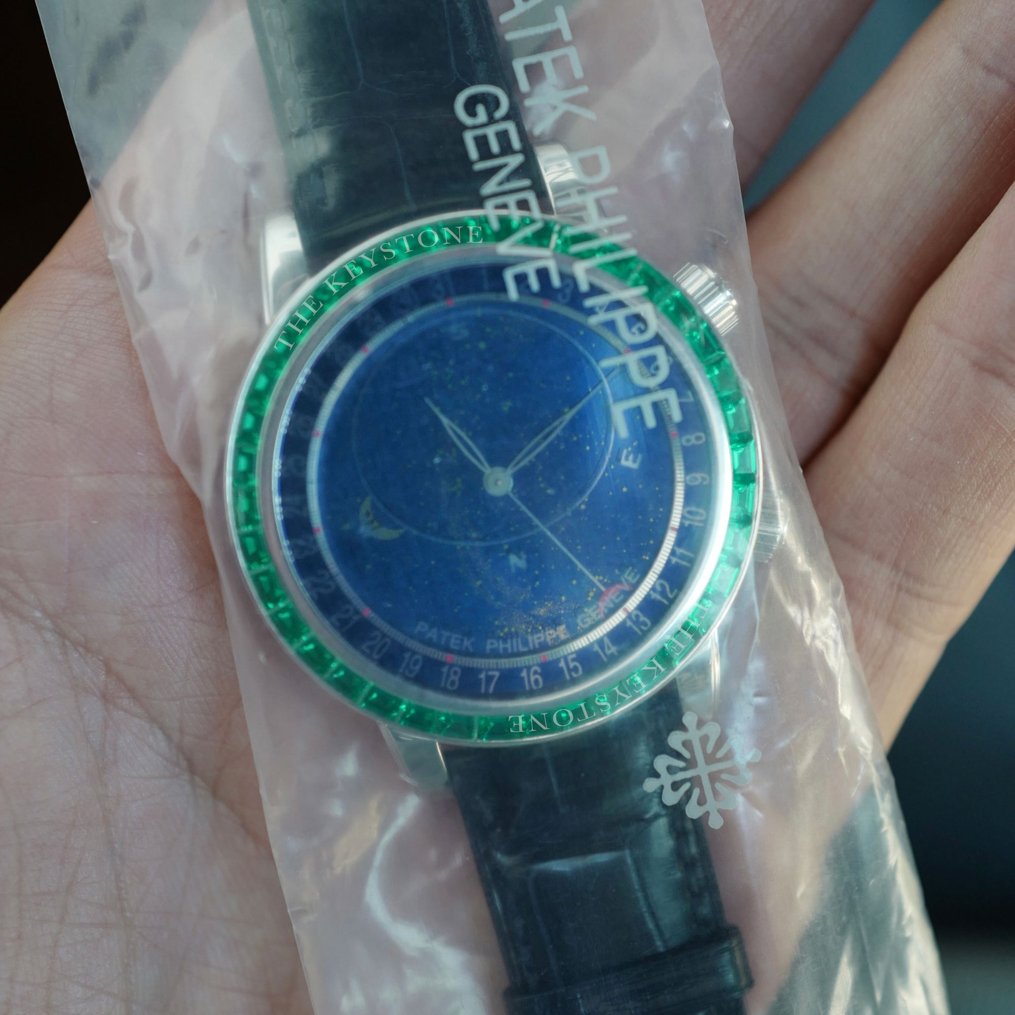 Patek Philippe - Patek Philippe Platinum Celestial Emerald Watch Ref. 6104 (NEW ARRIVAL) - The Keystone Watches