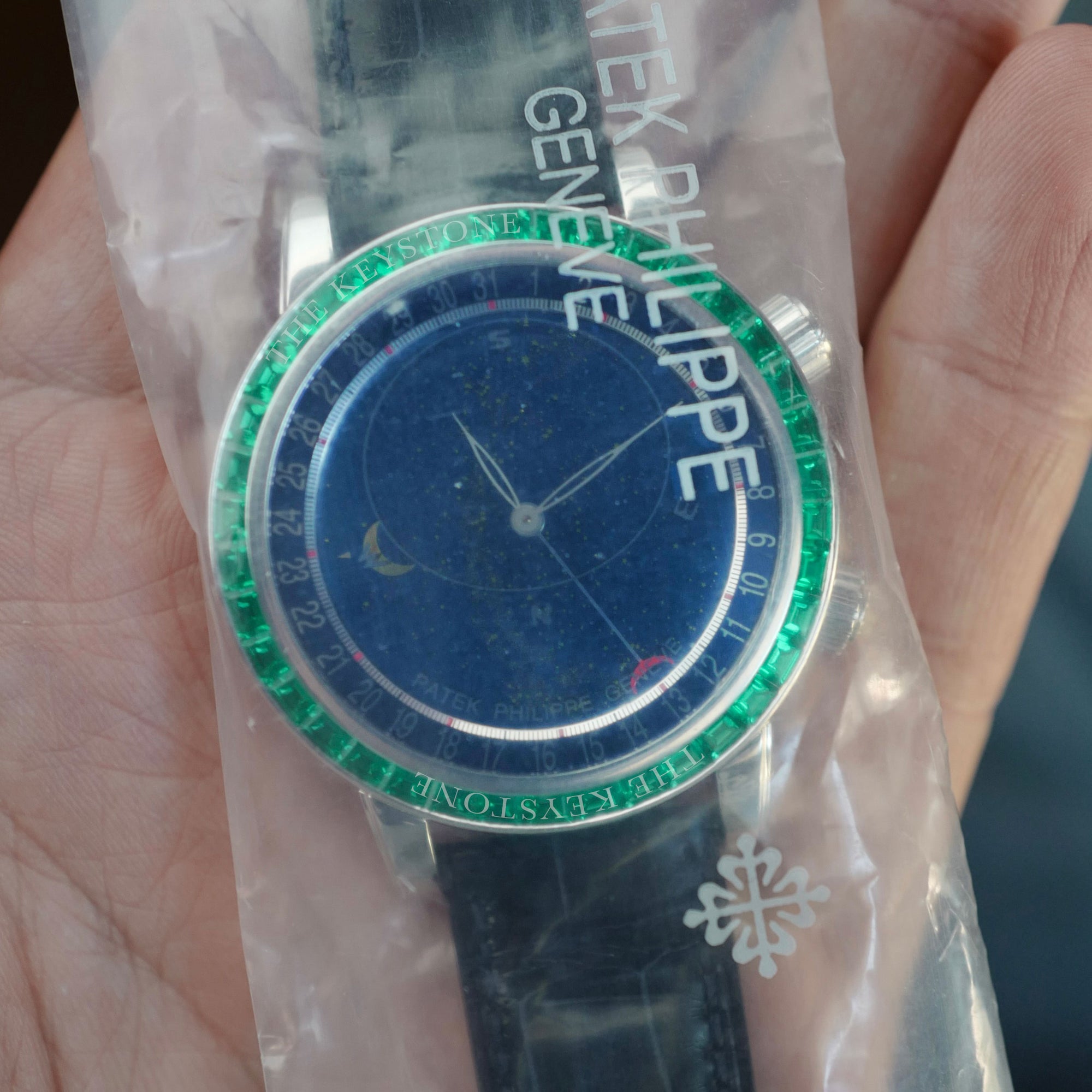 Patek Philippe - Patek Philippe Platinum Celestial Emerald Watch Ref. 6104 (NEW ARRIVAL) - The Keystone Watches