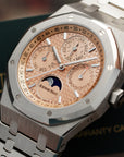 Audemars Piguet - Audemars Piguet Titanium Royal Oak Quantieme Perpetual Ref. 26615 with Salmon Dial - The Keystone Watches
