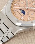 Audemars Piguet - Audemars Piguet Titanium Royal Oak Quantieme Perpetual Ref. 26615 with Salmon Dial - The Keystone Watches