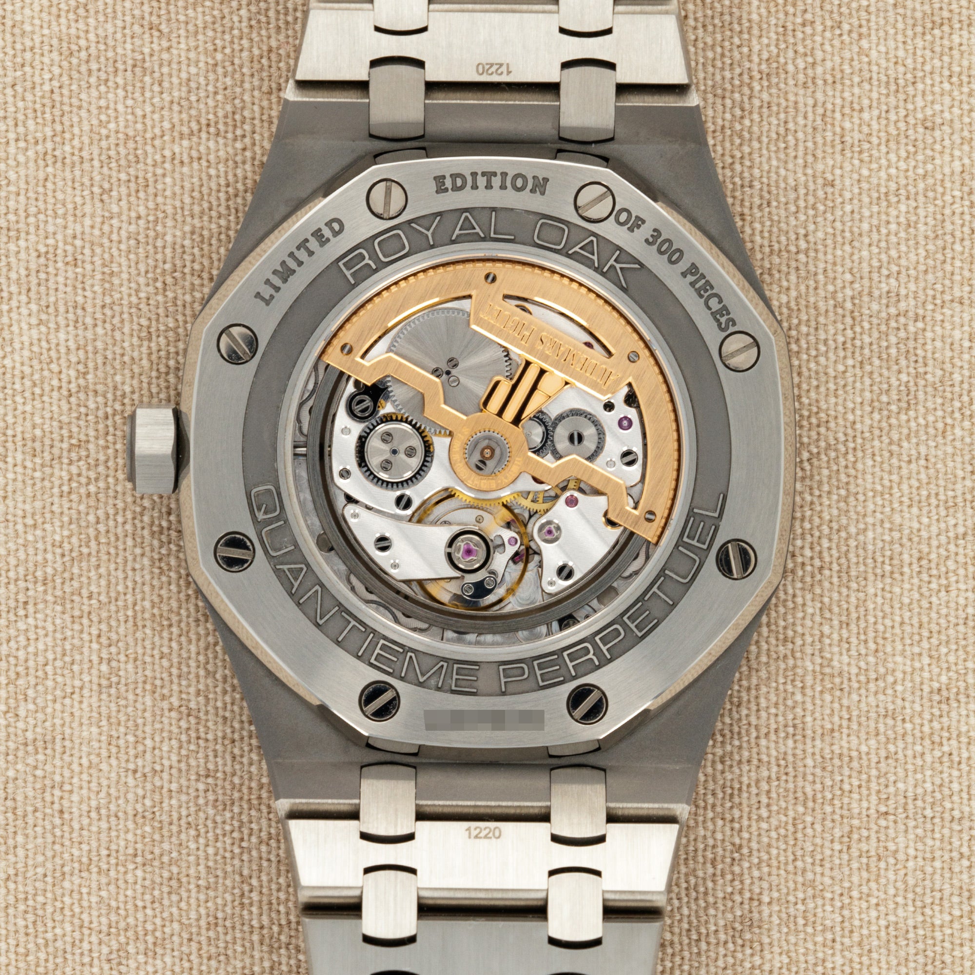 Audemars Piguet - Audemars Piguet Titanium Royal Oak Quantieme Perpetual Ref. 26615 with Salmon Dial - The Keystone Watches