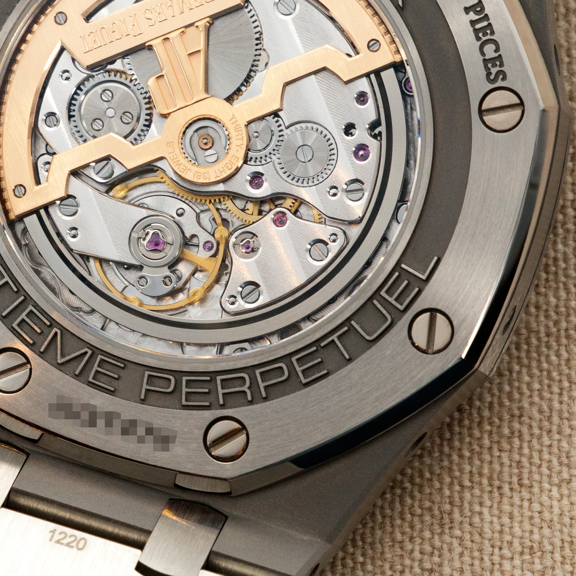 Audemars Piguet - Audemars Piguet Titanium Royal Oak Quantieme Perpetual Ref. 26615 with Salmon Dial - The Keystone Watches