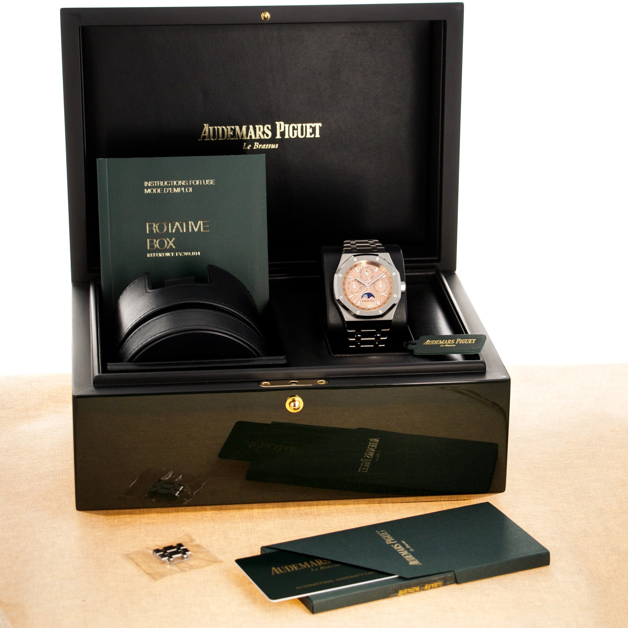 Audemars Piguet - Audemars Piguet Titanium Royal Oak Quantieme Perpetual Ref. 26615 with Salmon Dial - The Keystone Watches