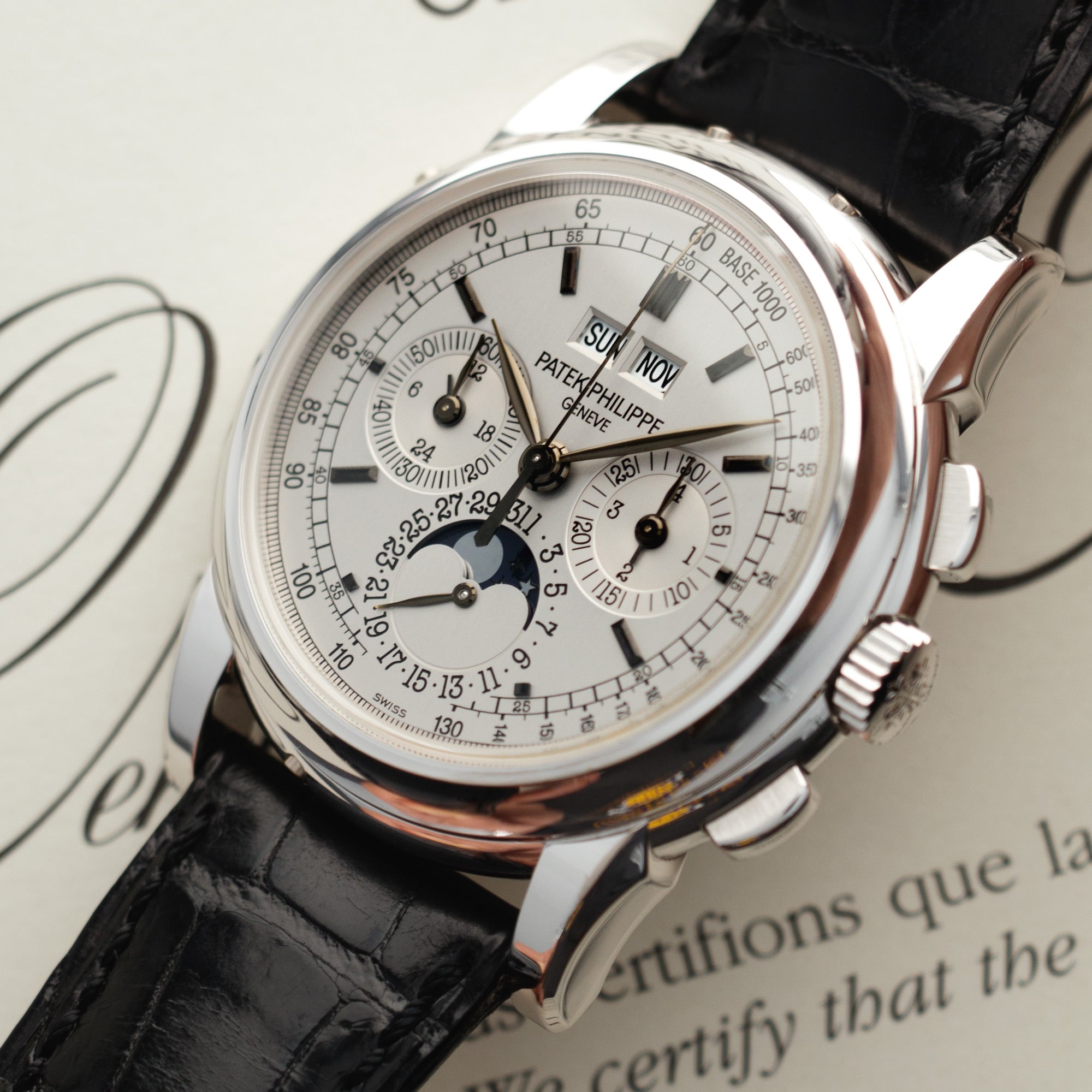 Patek Philippe - Patek Philippe White Gold Perpetual Calendar Chronograph Watch Ref. 5970 - The Keystone Watches