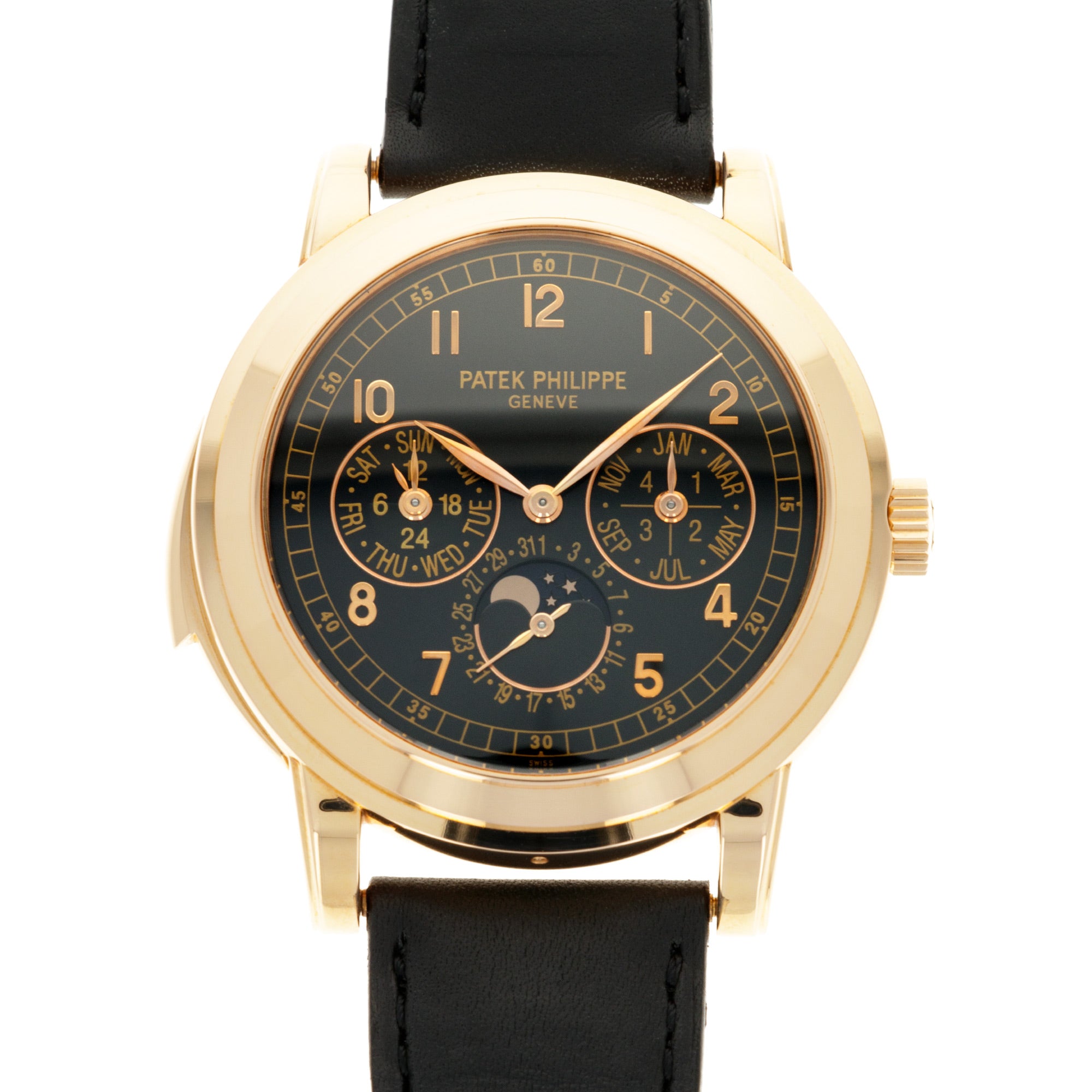 Patek Philippe - Patek Philippe Rose Gold Perpetual Calendar Minute Repeater Watch Ref. 5074 - The Keystone Watches
