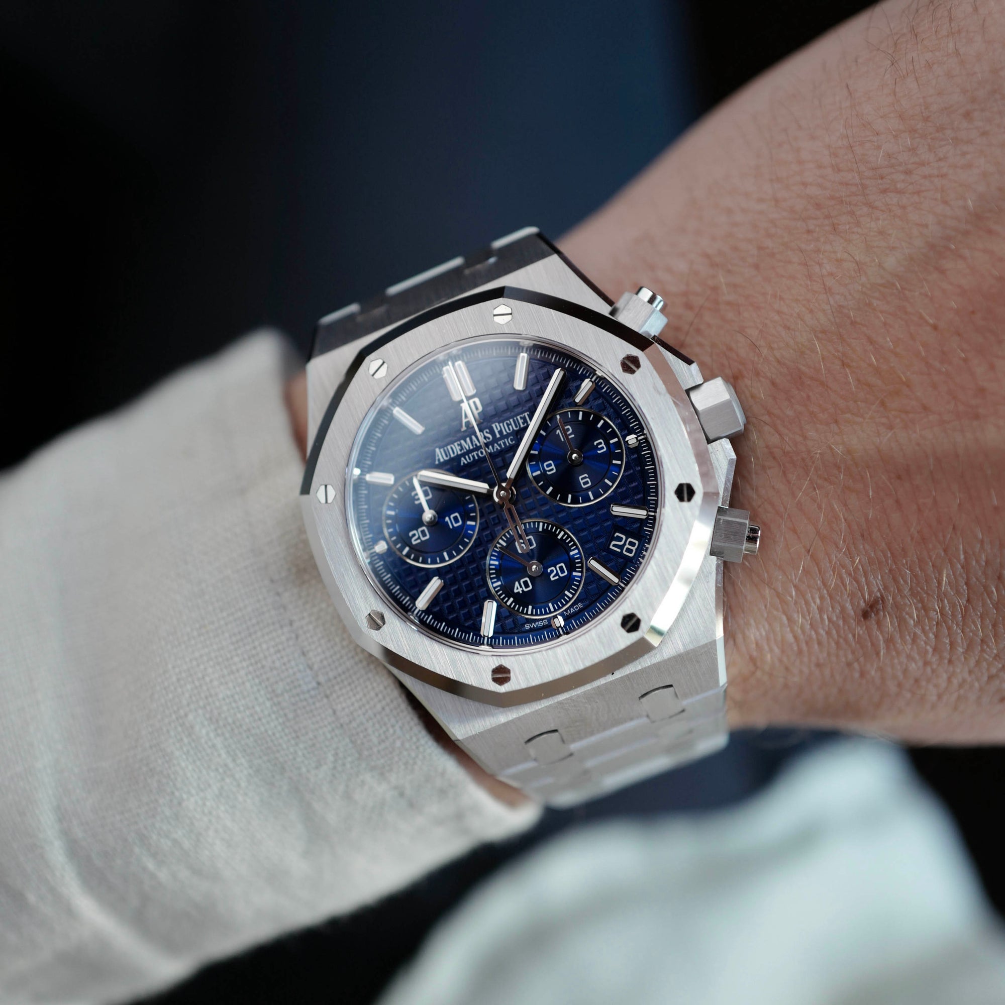 Audemars Piguet - Audemars Piguet White Gold Royal Oak Chronograph Japan Edition Watch 26239 - The Keystone Watches