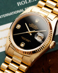 Rolex - Rolex Yellow Gold Datejust Watch Ref. 16018 with Onyx Dial - The Keystone Watches