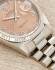 Rolex - Rolex White Gold Day-Date Ref. 18239 with Salmon Dial - The Keystone Watches