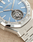 Audemars Piguet - Audemars Piguet Platinum Royal Oak Tourbillon Watch Ref. 26535PT with Baguette Diamonds - The Keystone Watches