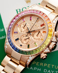 Rolex - Rolex Rose Gold Cosmograph Rainbow Daytona Ref. 116595 - The Keystone Watches