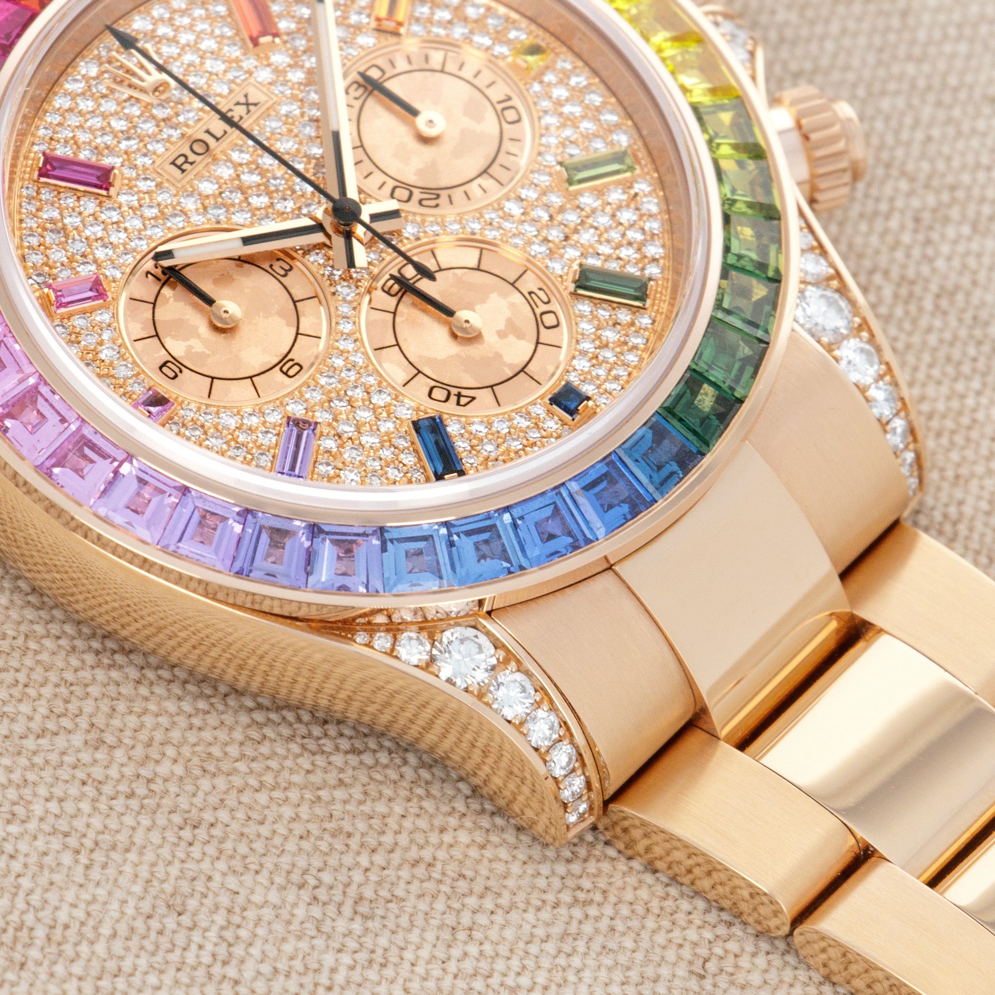 Rolex - Rolex Rose Gold Cosmograph Rainbow Daytona Ref. 116595 - The Keystone Watches