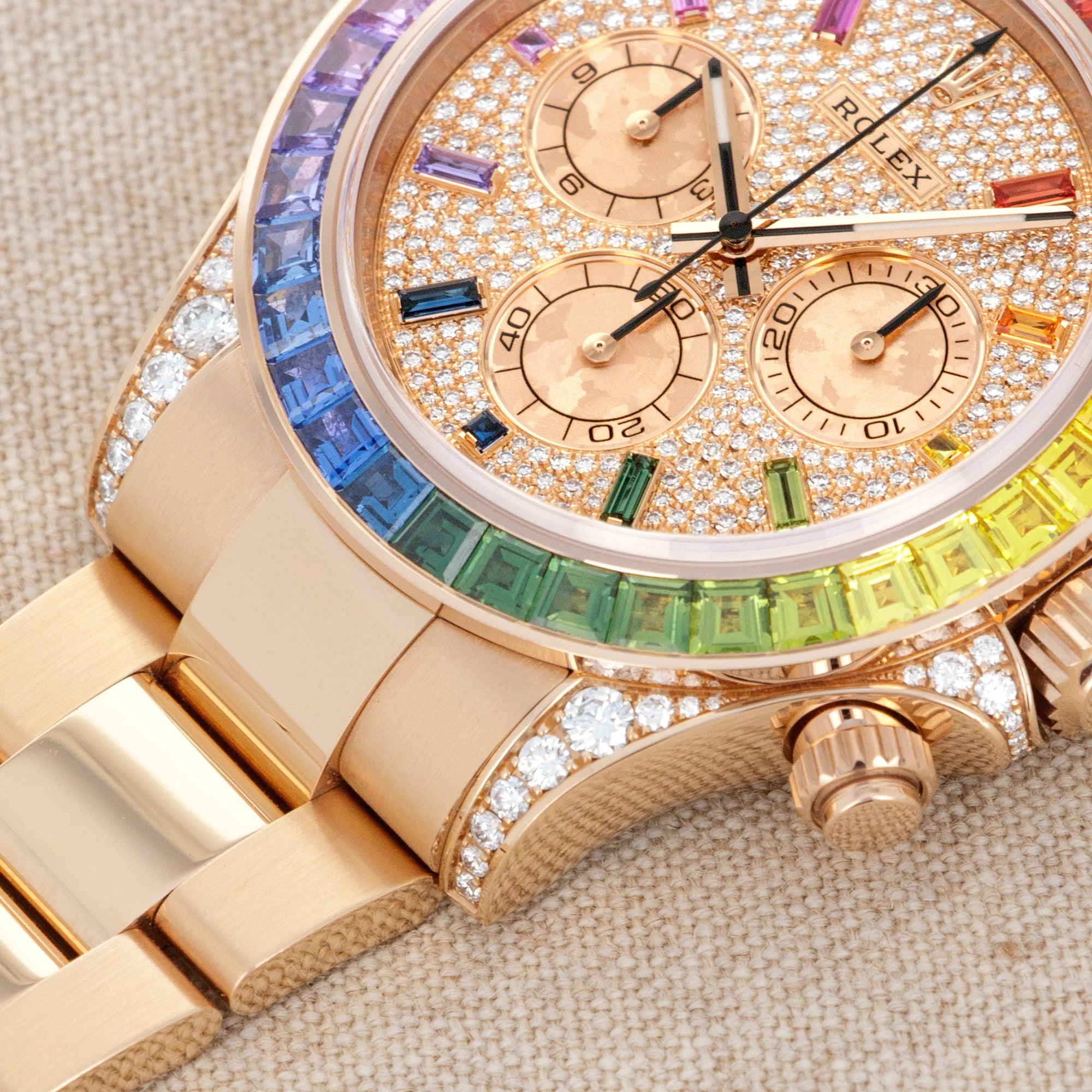 Rolex - Rolex Rose Gold Cosmograph Rainbow Daytona Ref. 116595 - The Keystone Watches