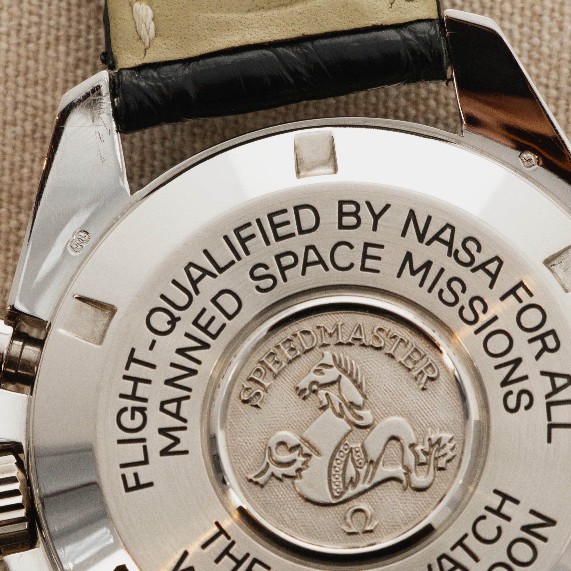 Omega - Omega White Gold Speedmaster Moonphase Ref. 3689.30.31 - The Keystone Watches