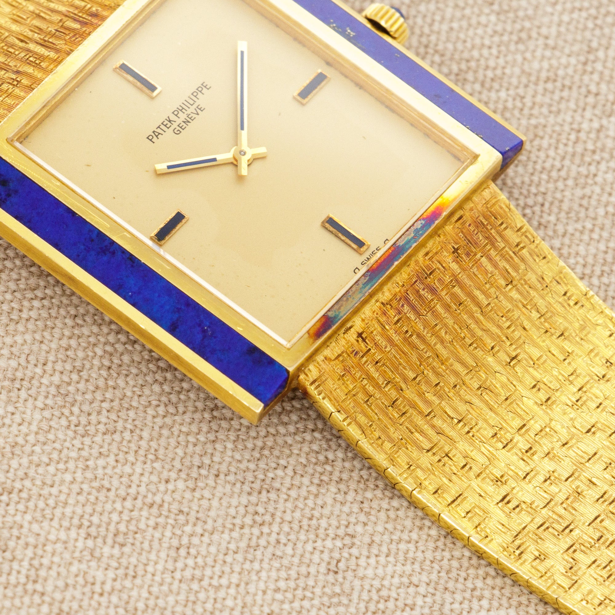 Patek Philippe - Patek Philippe Yellow Gold Lapis Watch Ref. 3578 - The Keystone Watches