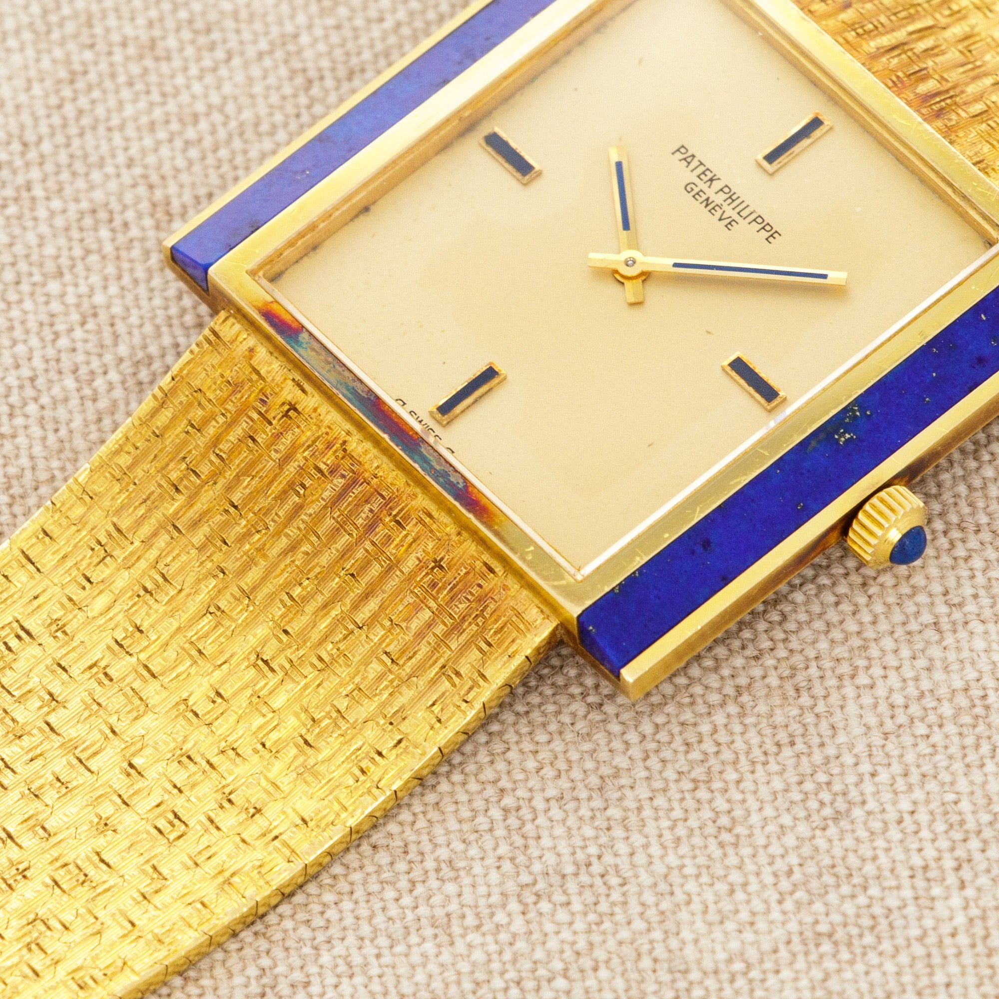 Patek Philippe - Patek Philippe Yellow Gold Lapis Watch Ref. 3578 - The Keystone Watches