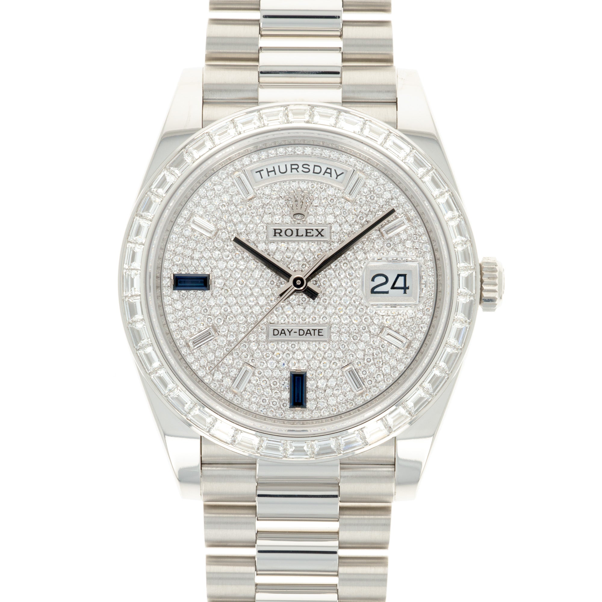 Rolex - Rolex Platinum Day-Date Diamond Watch Ref. 228396 - The Keystone Watches
