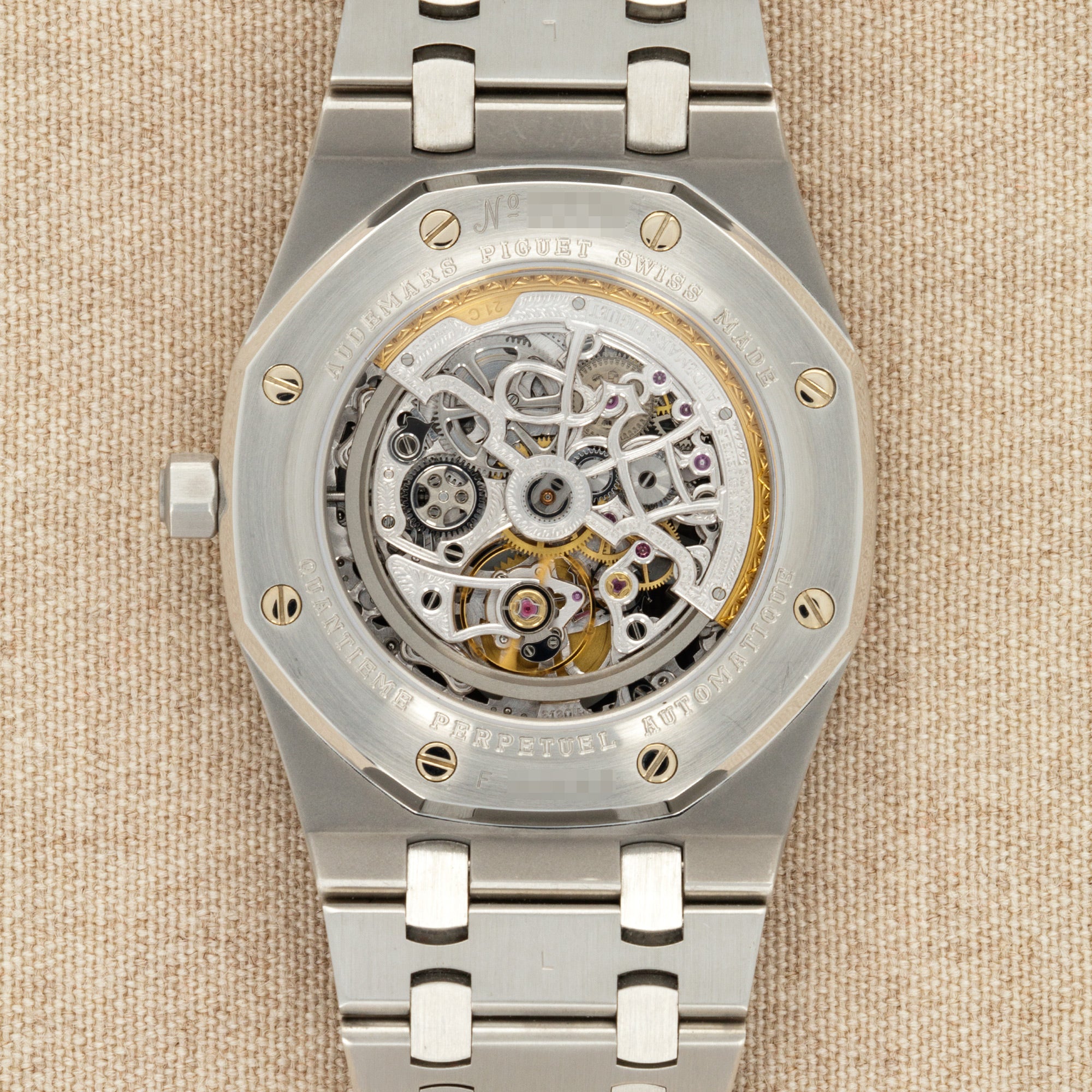 Audemars Piguet - Audemars Piguet Steel Royal Oak Perpetual Calendar Skeleton Watch Ref. 25829 - The Keystone Watches