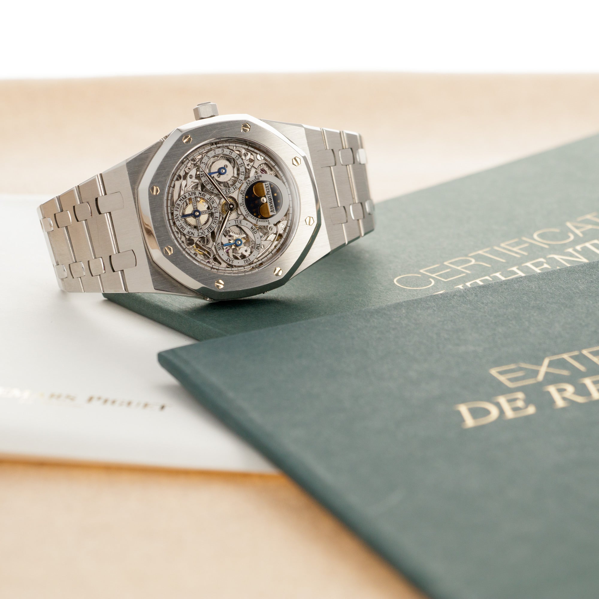 Audemars Piguet - Audemars Piguet Steel Royal Oak Perpetual Calendar Skeleton Watch Ref. 25829 - The Keystone Watches