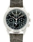 Patek Philippe - Patek Philippe Platinum Perpetual Calendar Chronograph Diamond Watch Ref. 5271 - The Keystone Watches