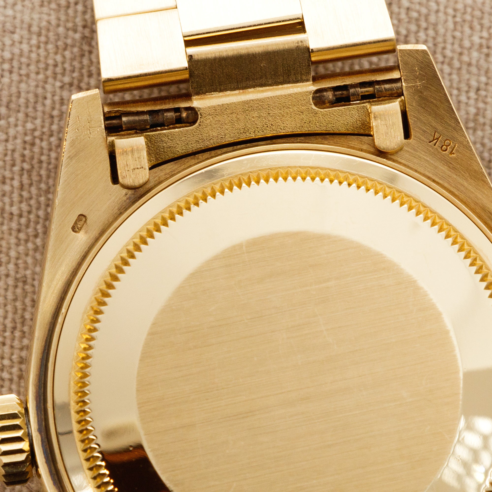 Rolex - Rolex Yellow Gold Day-Date Watch Ref. 18038 with Diamond String Dial - The Keystone Watches