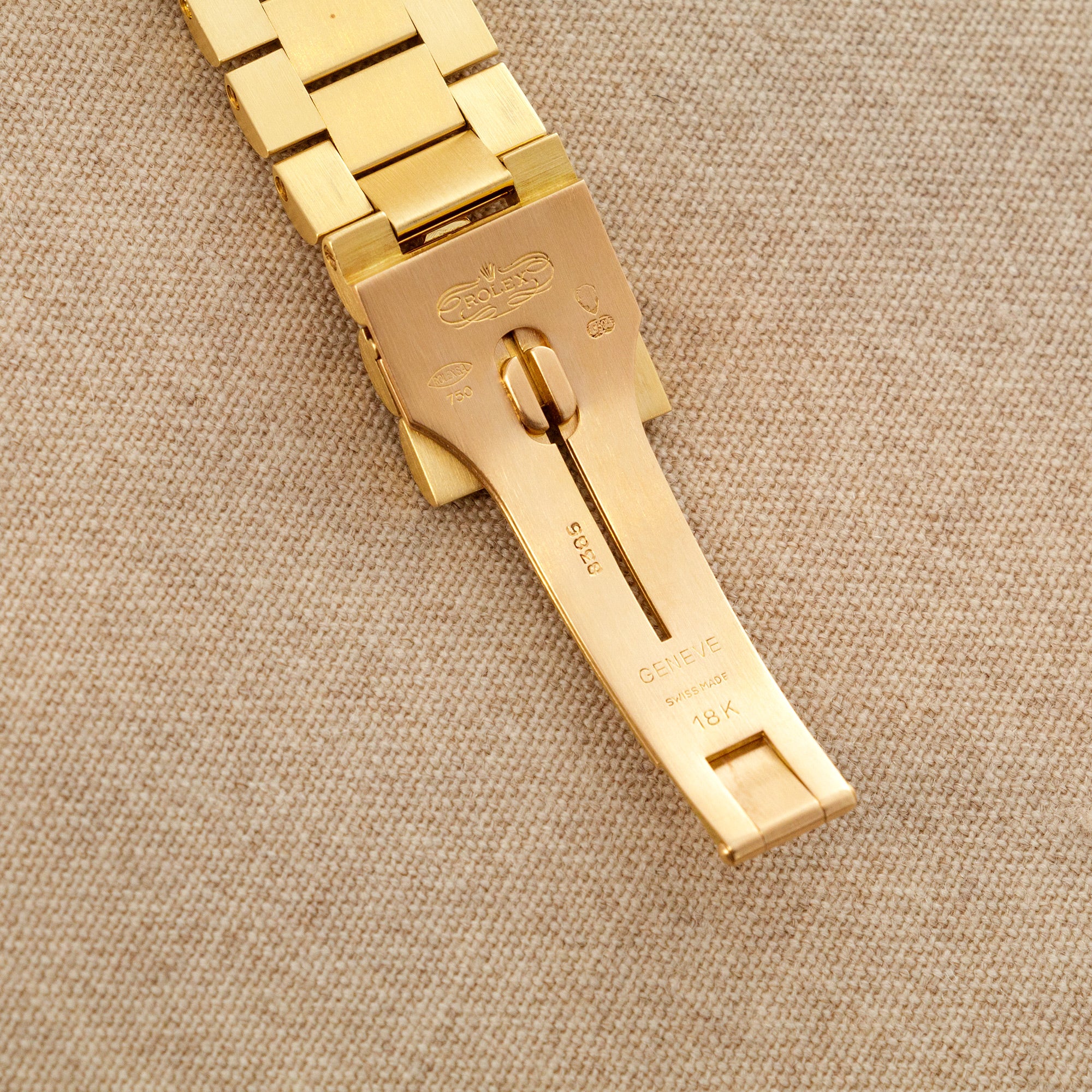 Rolex - Rolex Yellow Gold Day-Date Watch Ref. 18038 with Diamond String Dial - The Keystone Watches