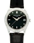 Patek Philippe - Patek Philippe Platinum Calatrava Watch Ref. 5298 with Baguette Diamonds - The Keystone Watches