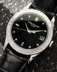 Patek Philippe - Patek Philippe Platinum Calatrava Watch Ref. 5298 with Baguette Diamonds - The Keystone Watches