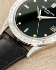 Patek Philippe - Patek Philippe Platinum Calatrava Watch Ref. 5298 with Baguette Diamonds - The Keystone Watches