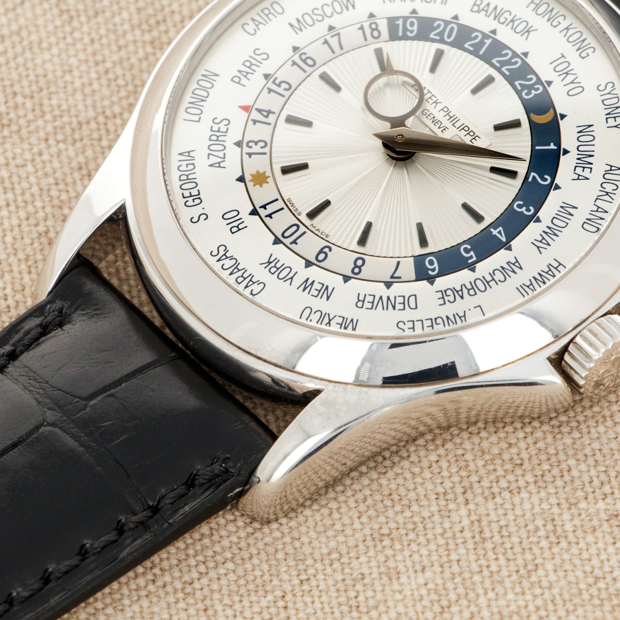 Patek Philippe - Patek Philippe White Gold World Time Watch Ref. 5130 - The Keystone Watches