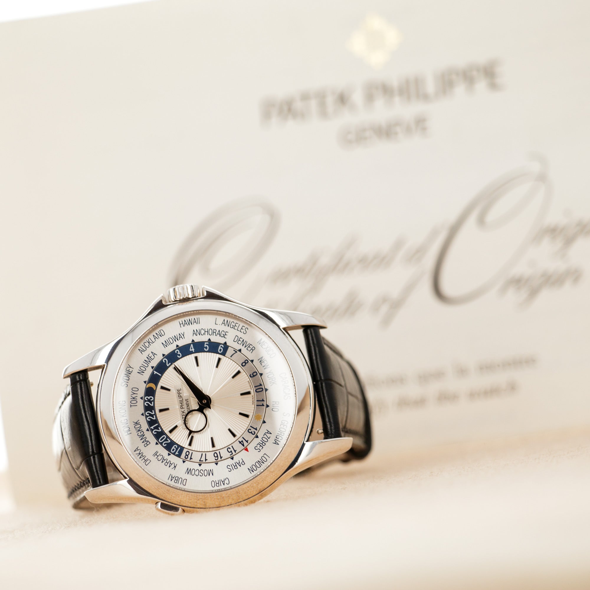 Patek Philippe - Patek Philippe White Gold World Time Watch Ref. 5130 - The Keystone Watches