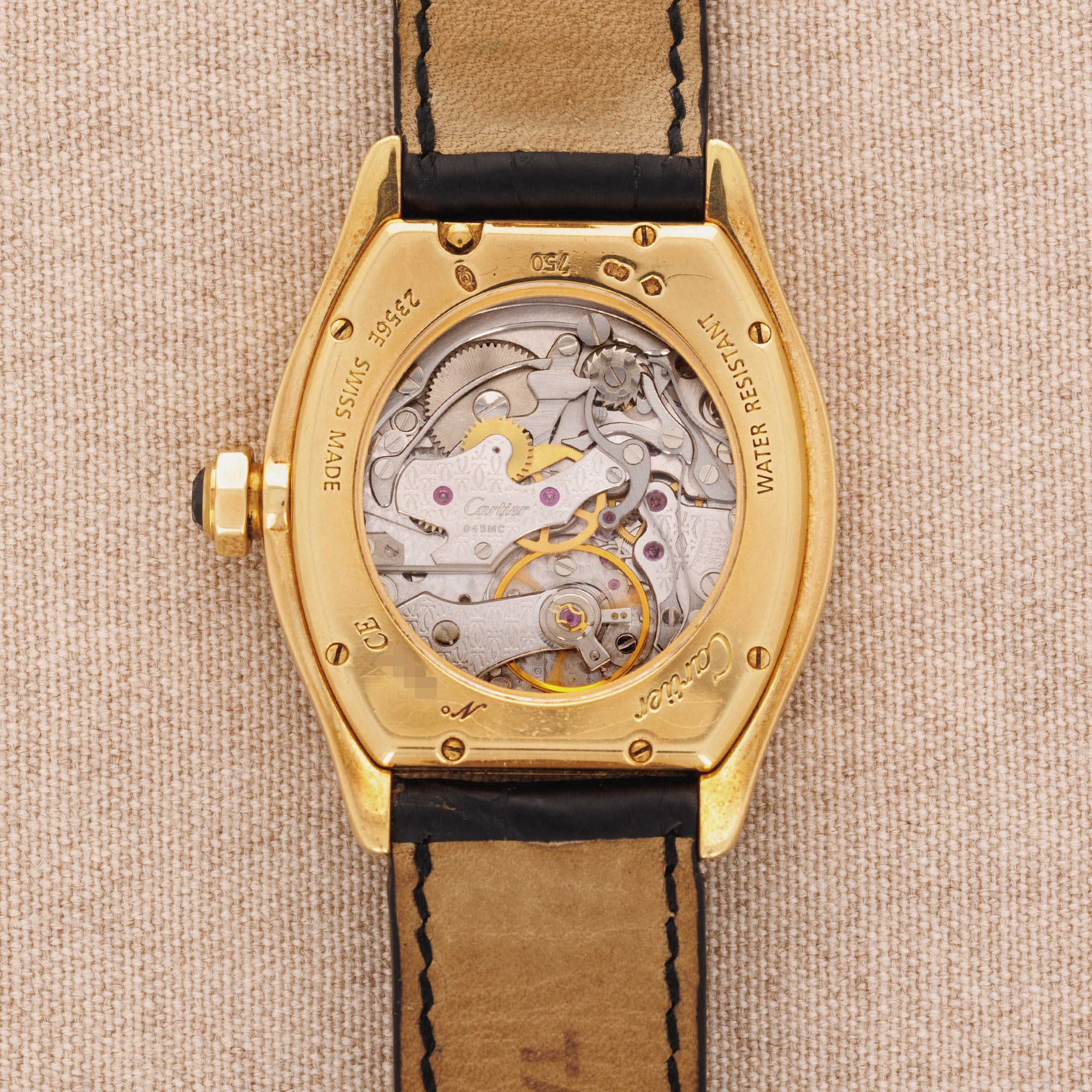 Cartier - Cartier Yellow Gold Tortue Monopoussior Watch Ref. 2356 - The Keystone Watches