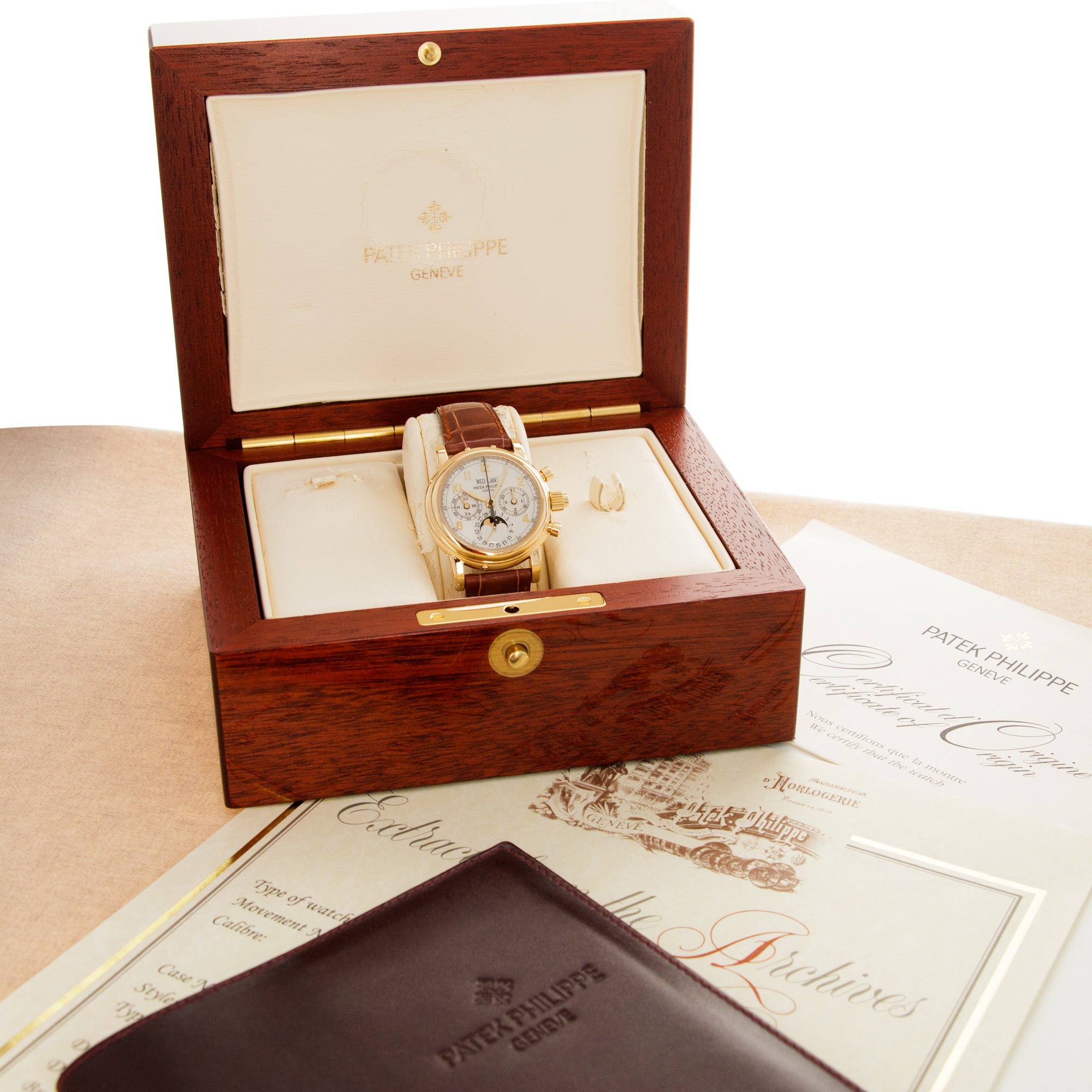 Patek Philippe - Patek Philippe Yellow Gold Split Seconds Perpetual Watch Ref. 5004 - The Keystone Watches