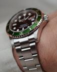Rolex - Rolex Submariner Anniversary Kermit Watch Ref. 16610 with Flat Four Bezel (NEW ARRIVAL) - The Keystone Watches