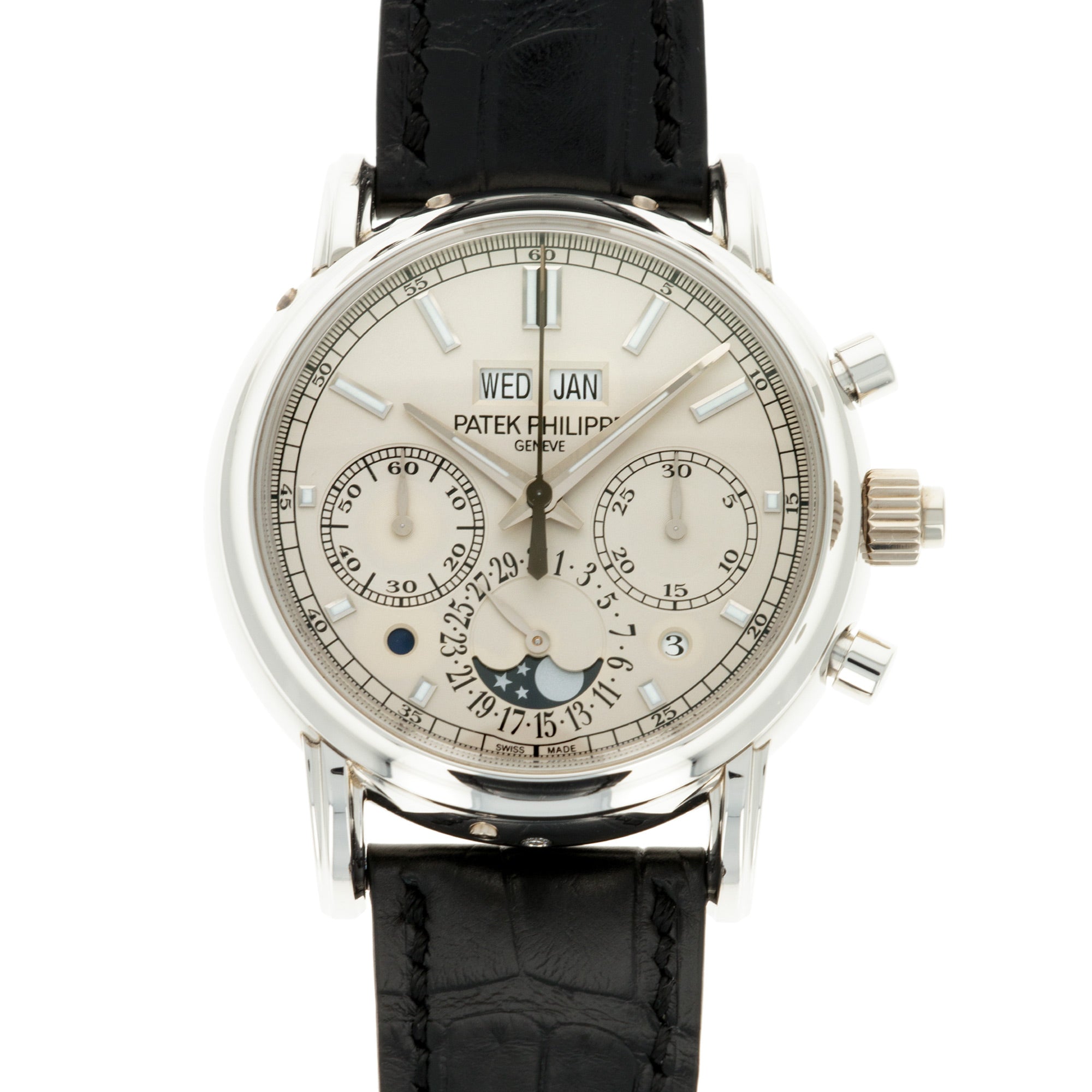 Patek Philippe - Patek Philippe Platinum Perpetual Split Seconds Chronograph Watch Ref. 5204 - The Keystone Watches