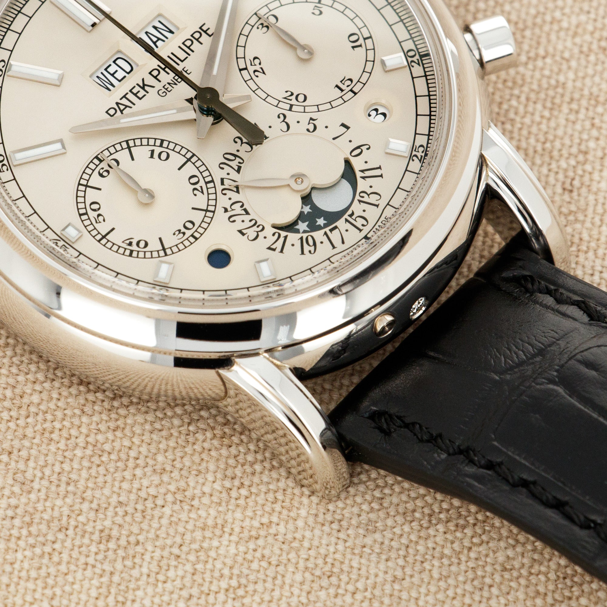 Patek Philippe - Patek Philippe Platinum Perpetual Split Seconds Chronograph Watch Ref. 5204 - The Keystone Watches