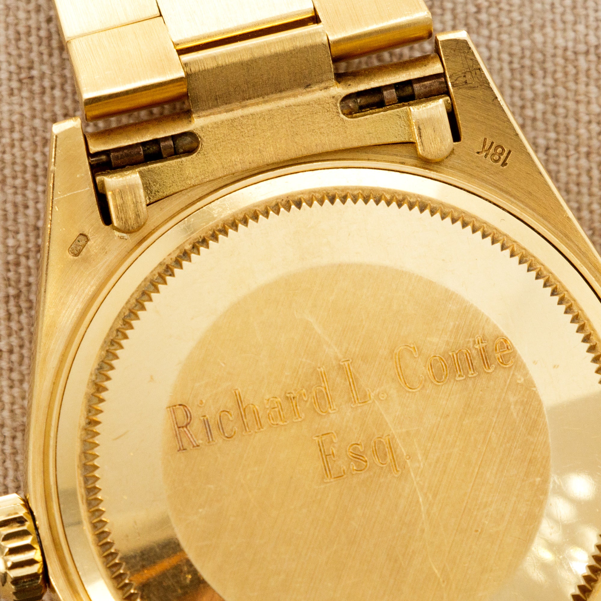 Rolex - Rolex Yellow Gold Day-Date Ref. 18038 with Rare Pinball Dial - The Keystone Watches