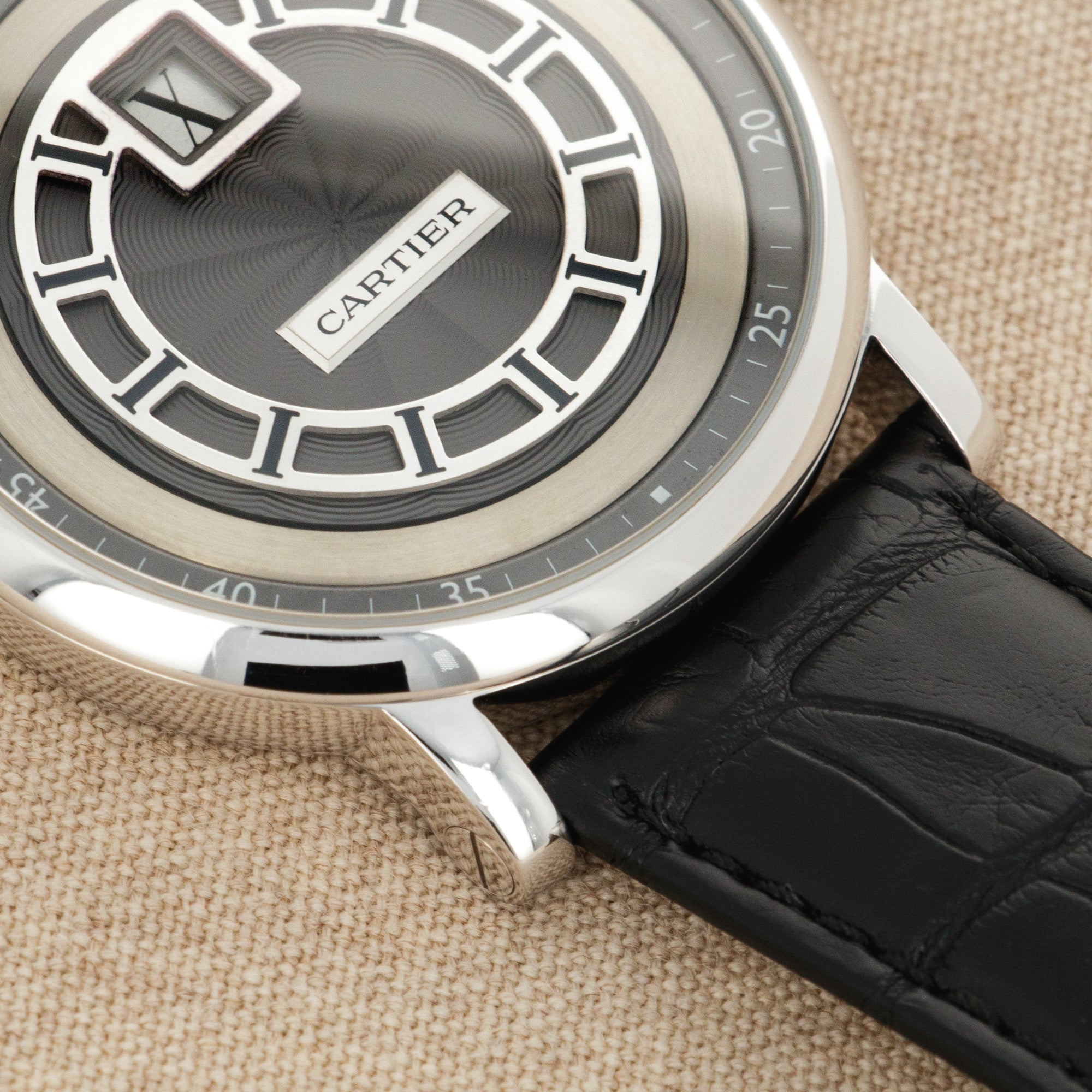 Cartier - Cartier White Gold Rotonde Jumping Hour Ref. W1553851 - The Keystone Watches