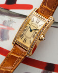 Cartier - Cartier Rose Gold Tank Americaine with Original Brown Diamonds Ref. 2482 - The Keystone Watches