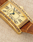 Cartier - Cartier Rose Gold Tank Americaine with Original Brown Diamonds Ref. 2482 - The Keystone Watches