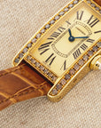 Cartier - Cartier Rose Gold Tank Americaine with Original Brown Diamonds Ref. 2482 - The Keystone Watches