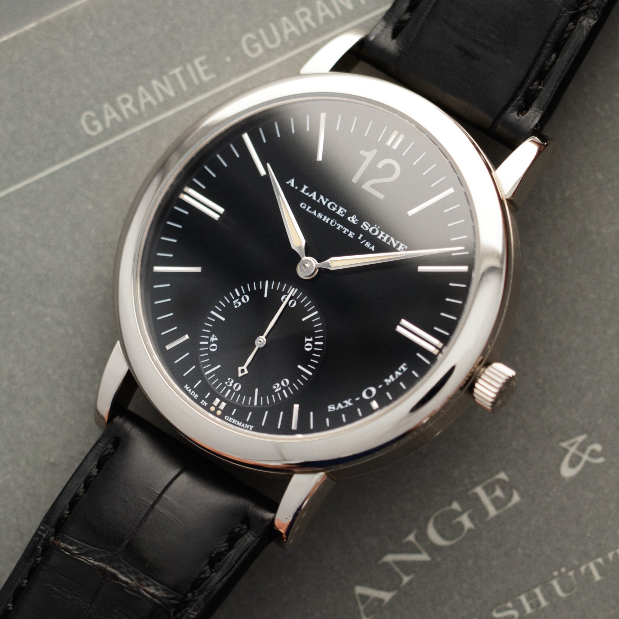 A. Lange & Sohne - A. Lange & Sohne White Gold Langematik Sax-O-Mat Ref. 301.027 - The Keystone Watches