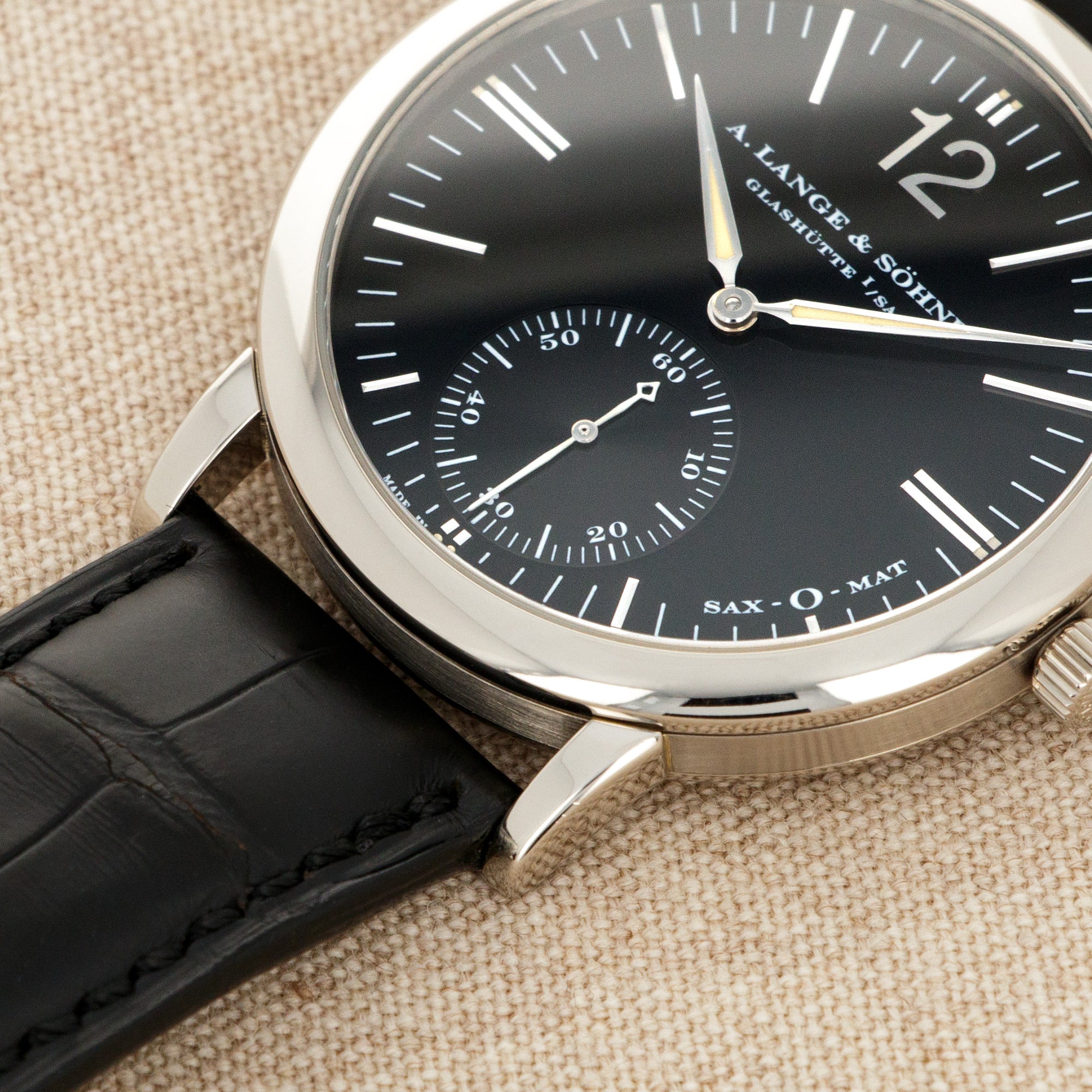 A. Lange & Sohne - A. Lange & Sohne White Gold Langematik Sax-O-Mat Ref. 301.027 - The Keystone Watches