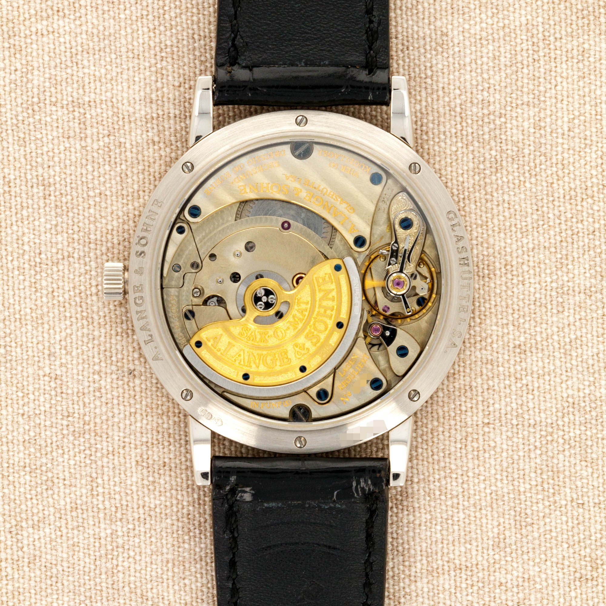 A. Lange & Sohne - A. Lange & Sohne White Gold Langematik Sax-O-Mat Ref. 301.027 - The Keystone Watches