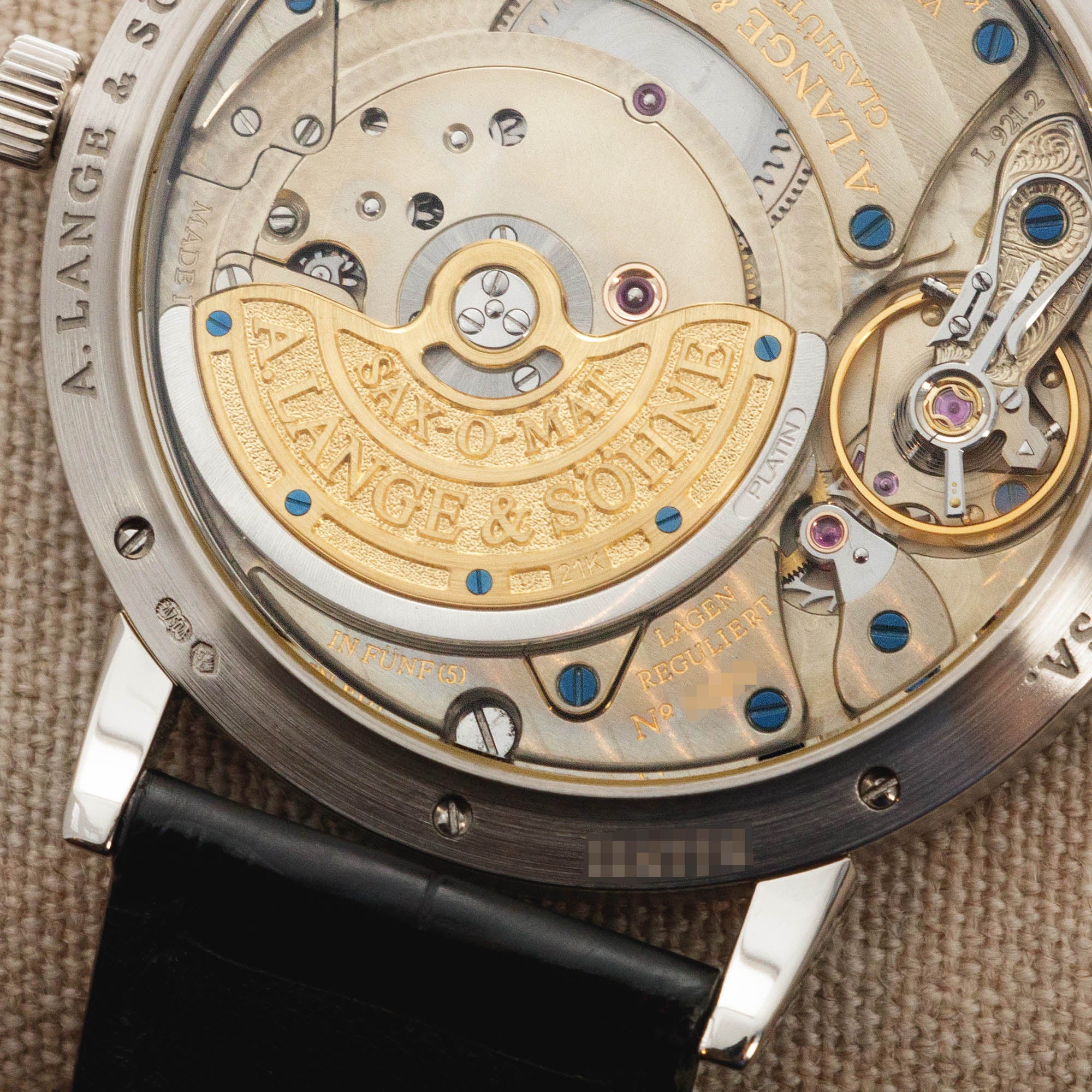 A. Lange & Sohne - A. Lange & Sohne White Gold Langematik Sax-O-Mat Ref. 301.027 - The Keystone Watches