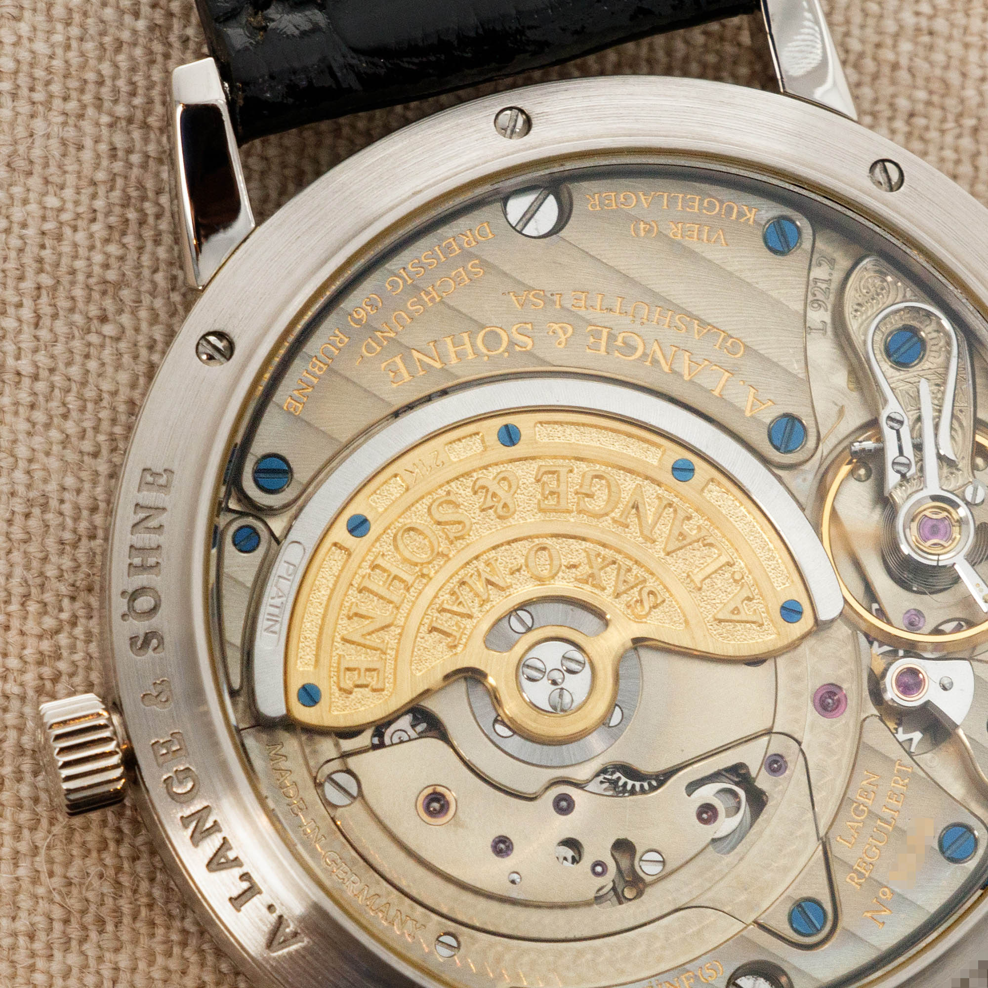A. Lange & Sohne - A. Lange & Sohne White Gold Langematik Sax-O-Mat Ref. 301.027 - The Keystone Watches