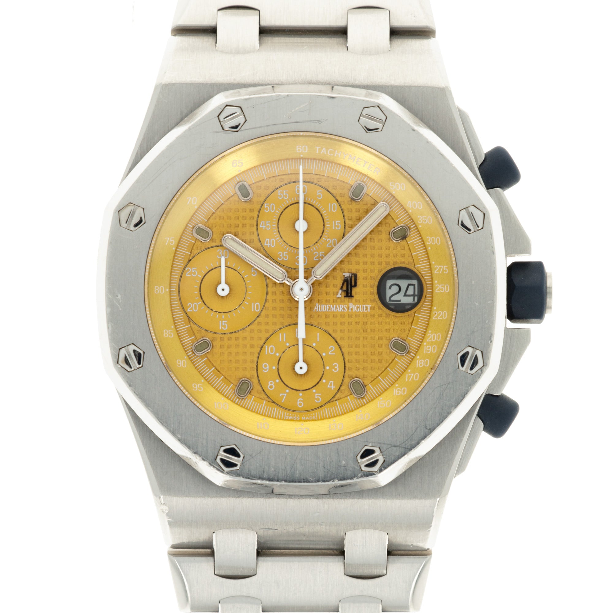 Audemars Piguet - Audemars Piguet Steel Royal Oak Offshore Ref. 25721 with Tropical Gold Dial - The Keystone Watches