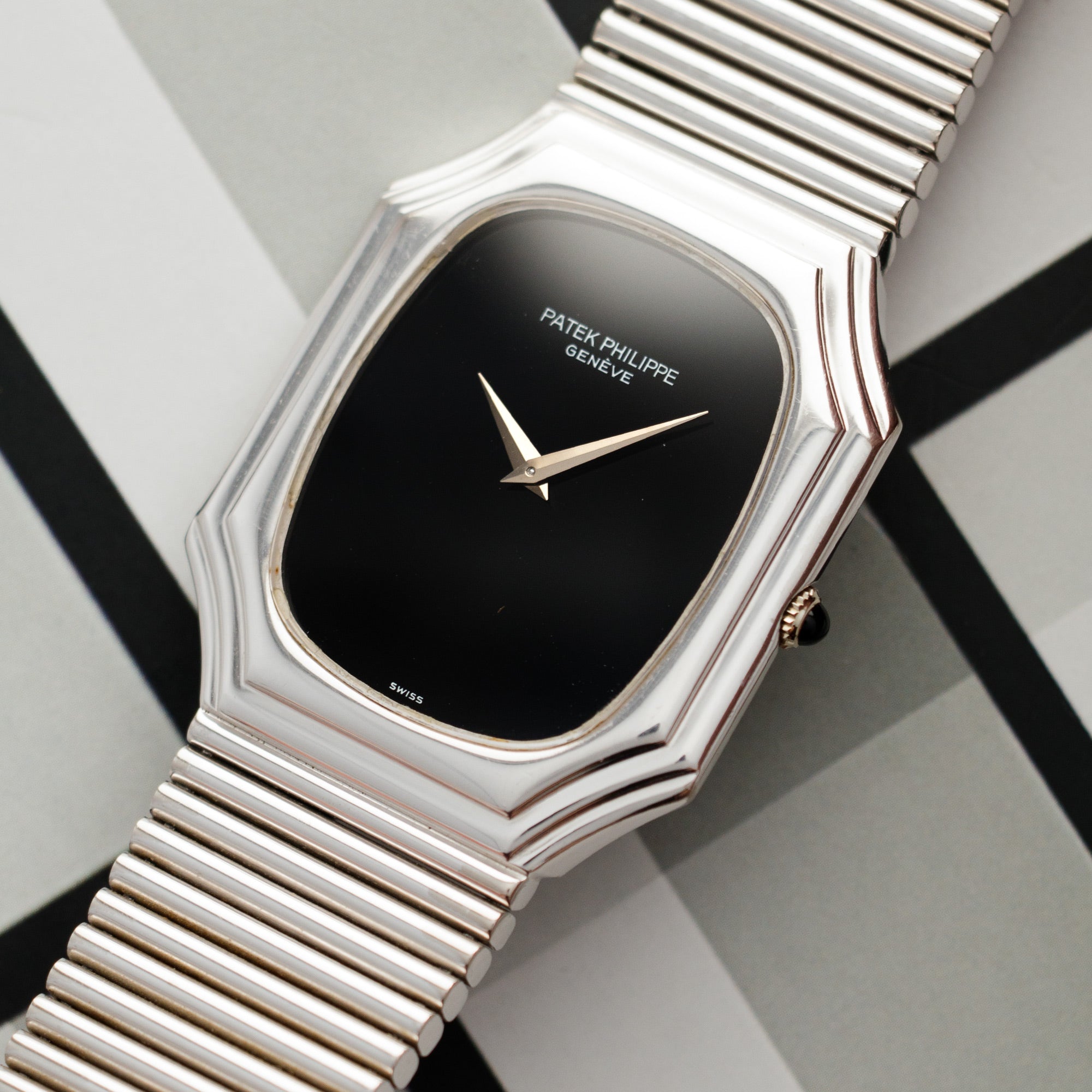 Patek Philippe - Patek Philippe White Gold Watch Ref. 3729 with Onyx Dial - The Keystone Watches